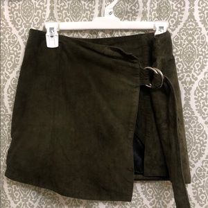 Genuine Leather Miniskirt